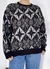 Suéter vintage estampado - tamanho G - comprar online
