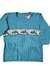 Blusa meia manga azul - tamanho G na internet