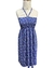 vestido azul de flores - tamanho M