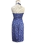 vestido azul de flores - tamanho M - comprar online