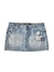 Mini saia jeans - tamanho 36 - Angel brechó