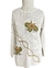 Suéter branco flor - tamanho M - comprar online