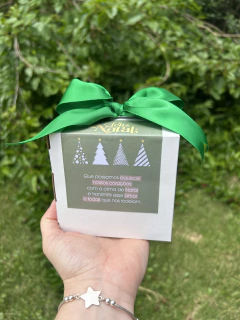 Vela Natalina Pote decorado 200gr Árvore de Natal - loja online