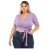 Kit 4 Blusas Verão Regata Cropped Manga Franzida Tranpassado - Muzzarra's