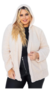 Casaco Teddy Moda Inverno Plus Size Outono Inverno Pelinho