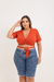 Cropped c Amarraçao Transpassado Plus Size - comprar online