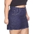 Saia Curta Jeans Barra Desfiada Plus Size C Lycra - loja online