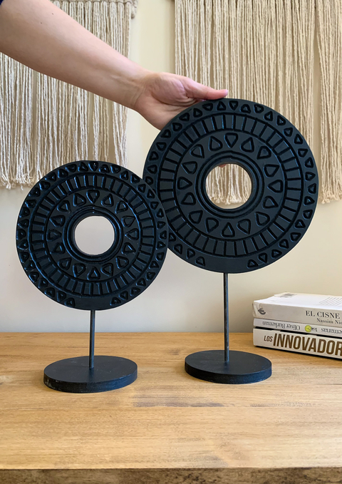 SET DE PEDESTALES LABRADOS NEGROS