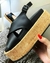 Sandália Tamanco Flatform Preta Duas Tiras em X - comprar online