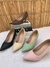Scarpin salto Fino croco Marrom na internet