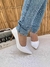 Scarpin salto Fino Verniz Branco - comprar online