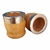 Mate imperial " ALGARROBO VIROLA DE ACERO FLEJE DE ALPACA"