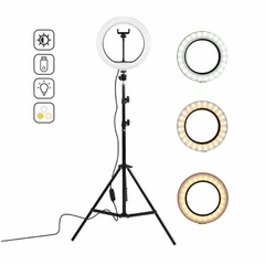 Luz Ring Light 26cm 10 Polegadas Iluminador Led + Tripé 2M Profissional Digital Influencer Blogueira Foto - Envio imediato - loja online