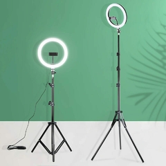Luz Ring Light 26cm 10 Polegadas Iluminador Led + Tripé 2M Profissional Digital Influencer Blogueira Foto - Envio imediato na internet