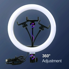 Luz Ring Light 26cm 10 Polegadas Iluminador Led + Tripé 2M Profissional Digital Influencer Blogueira Foto - Envio imediato - FrancyVariedades