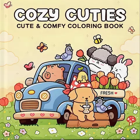 Livro de Colorir Cozy Cuties