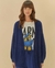 FARM - ALTO INVERNO.25 - Cardigan Tricot Pelinho Azul - comprar online