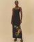 FARM - ALTO INVERNO.25 - Vestido Longo Estampado Pássaro Em Flor Localizado na internet