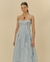 FARM - ALTO INVERNO.25 - Vestido Cropped Listra Bicolor - comprar online
