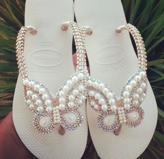 Havaianas Borboleta Pérolas