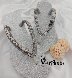 Havaianas Nome e Borboleta Prateada