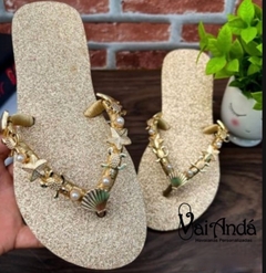 HAVAIANAS FLAT TARTARUGA GOLD