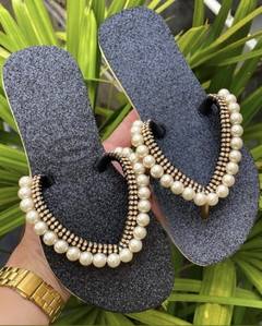 Havaianas Flat Pérolas e Strass