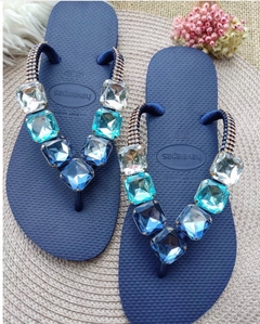 Havaianas Slim Quadradinho de Luxo Degrade