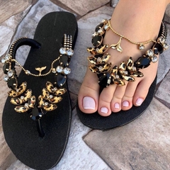 HAVAIANAS SEREIA SELVAGEM NEGRA