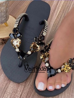 Havaianas Luxo Preto/Oncinha - comprar online
