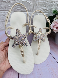 Havaianas Twist Plus Estrela Strass ( Palha)