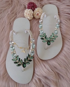 Havaianas Escaminha Verde (Branca)
