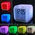 Reloj Cubo Digital Cambia 6 Colores Temperatura Alarma - comprar online