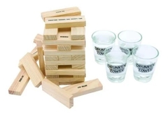 Juego De Beber Jenga Drunken Tower + 4 Vasos Shot en internet