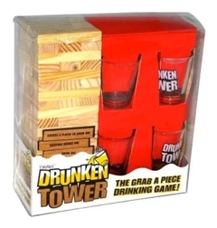 Juego De Beber Jenga Drunken Tower + 4 Vasos Shot - TGimportacion