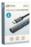 Hub Usb Noga NGH-51 con Conector Type-c 4 Puertos 5 Gbps