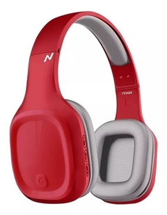 Auriculares Inalámbricos Noga 918 Rojo y Gris