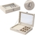 Alhajero Caja Organizadora Joyas Anillos Aros y Accesorios Beige - TGimportacion