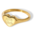 Anillo Corazón Moda Rich Bitch Chunky Chapa De Oro 18k