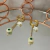 Aretes Arracadas Ojo Turco Estrella Madreperla Baño Oro 18k en internet