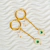 Aretes Arracadas Ojo Turco Estrella Madreperla Baño Oro 18k - comprar en línea