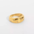 Anillo Chunky Con Estrellas Zirconias Chapa de Oro 18 K en internet