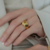 Anillo Gran Corazón Chunky Chapa De Oro 18 K - comprar en línea