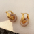 Imagen de Aretes Arracadas Hoops Baño Oro 18k Micro Pavé