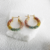 Imagen de Aretes Arracadas Hoops Micropavé Multicolor Rainbow Baño 18k