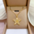 Collar Estrella Zirconias Baño Oro 18 K Aretes de Regalo