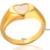 Anillo Corazón Madreperla Chapa De Oro 18 K - comprar en línea