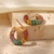 Aretes Micro Pavé Multicolor Rainbow Baño Oro 18k - comprar en línea