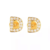 Par Aretes Letras Iniciales Plata Ley .925 Micro Pavé Gold - tienda en línea