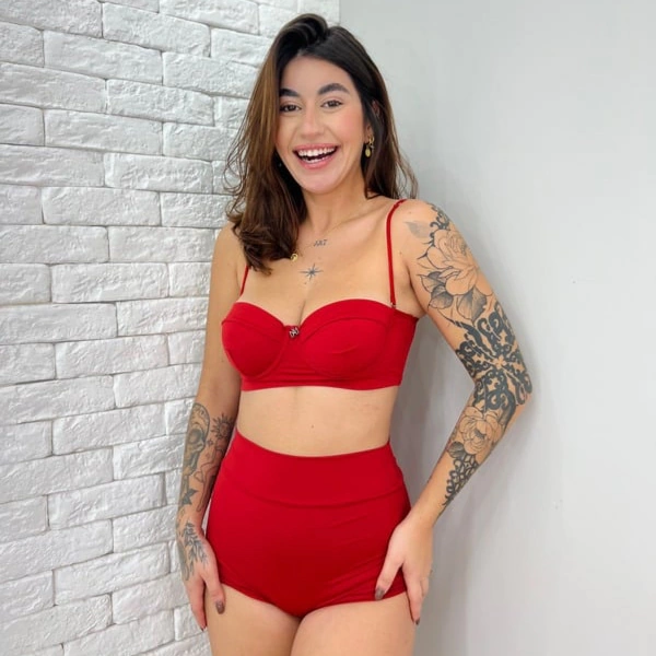 CONJUNTO MEIA TAÇA SEM BOJO COM ARO
